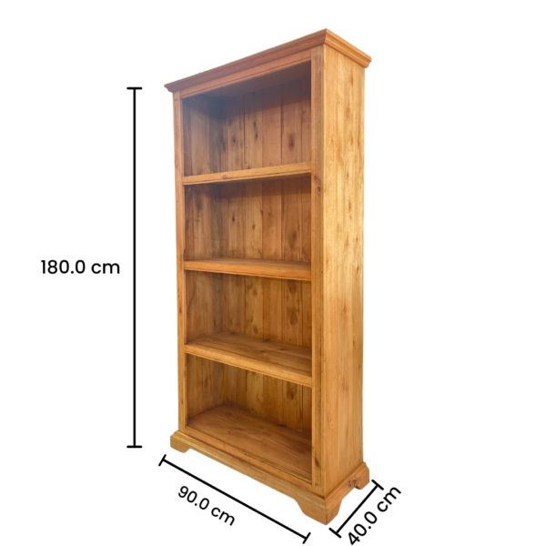 Armário Livreiro 1,80 cm Rústico Europeu​