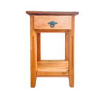 Mesa de Cabeceira de Madeira 40cm com 1 Base