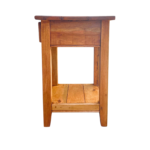 Mesa de Cabeceira 1 Base / 1 Gav 40cm​ Rústico Europeu