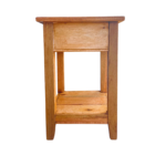 Mesa de Cabeceira 1 Base / 1 Gav 40cm​ Rústico Europeu
