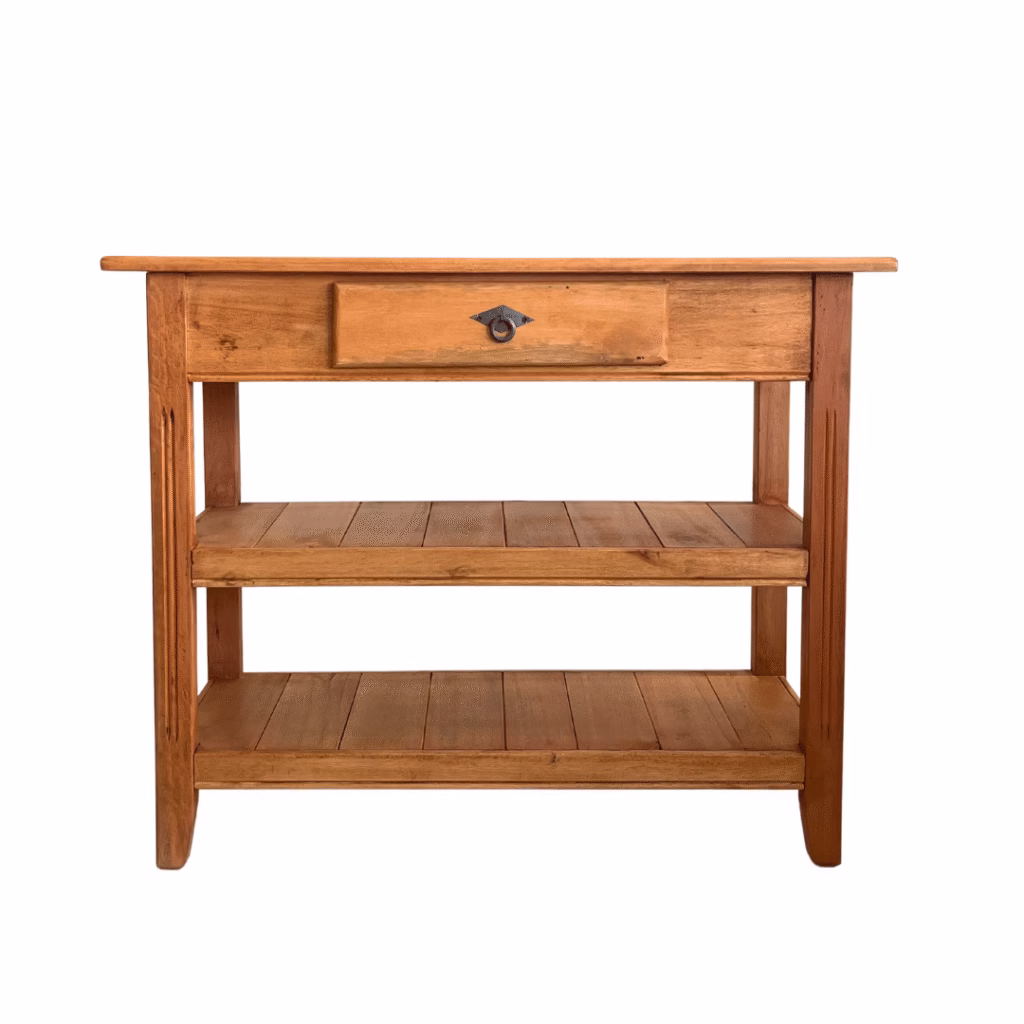 Aparador de Madeira Maciça 80cm com 2 Bases