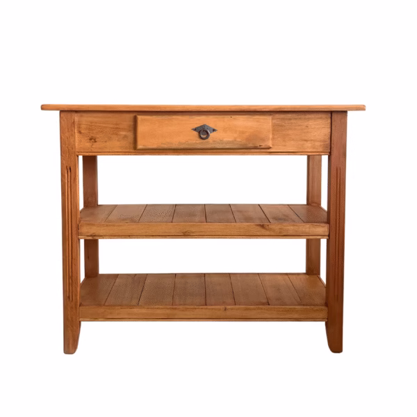 Aparador de Madeira Maciça 80cm com 2 Bases