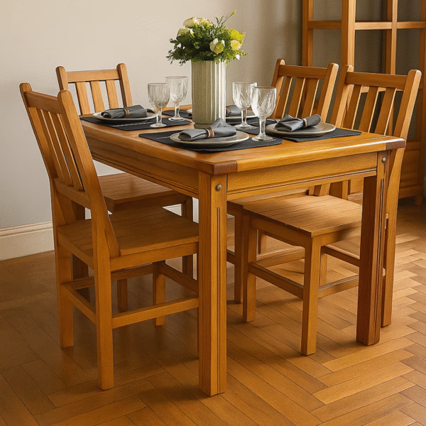 Mesa Mineira Verniz 120cm de Madeira Maciça