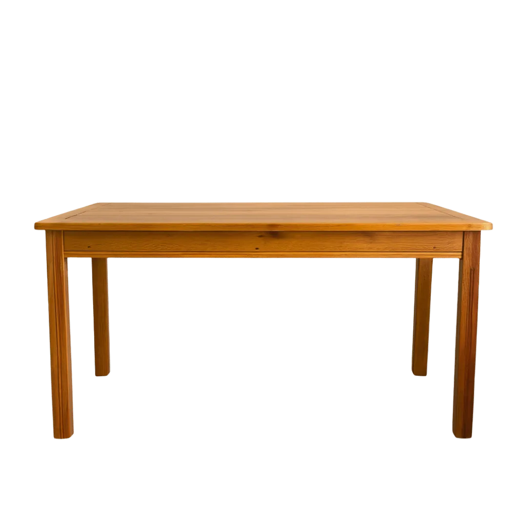 Mesa de Madeira Maciça Mineira Verniz 120cm