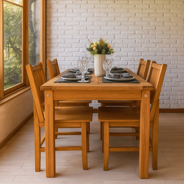Mesa Mineira de Madeira Maciça 120cm