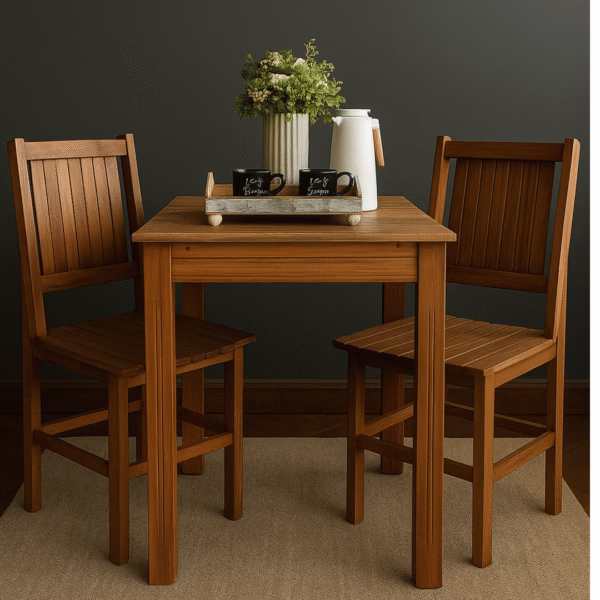 Mesa de Madeira Maciça 70cm Miami