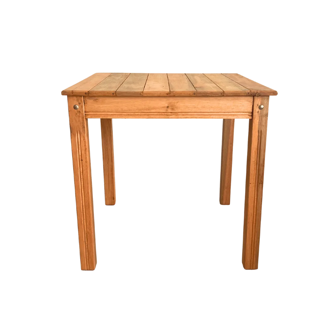 Mesa de Madeira Maciça Miami 80cm | Arte Velha