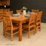 Mesa de Madeira Maciça Mineira 160cm